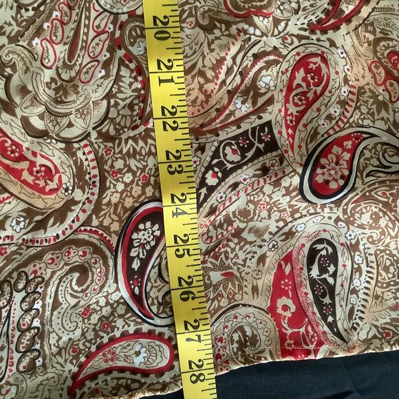Jordan Womens Paisley Polyester Sheer Long Sleeve Collared Button Blouse Size XL - Picture 7 of 7